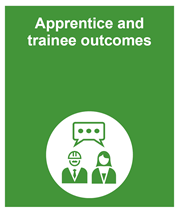 image links to the latest Apprentice and trainee outcomes statistical publication