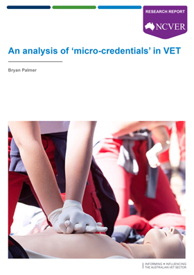 Image of the cover for An analysis of micro-credentials in VET research report