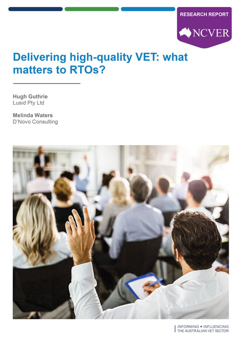 Cover image for Delivering high-quality VET: what matters to RTOs? report