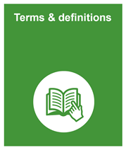 green box linking to the pdf of the terms and definitions document for apprentice and trainee outcomes publication